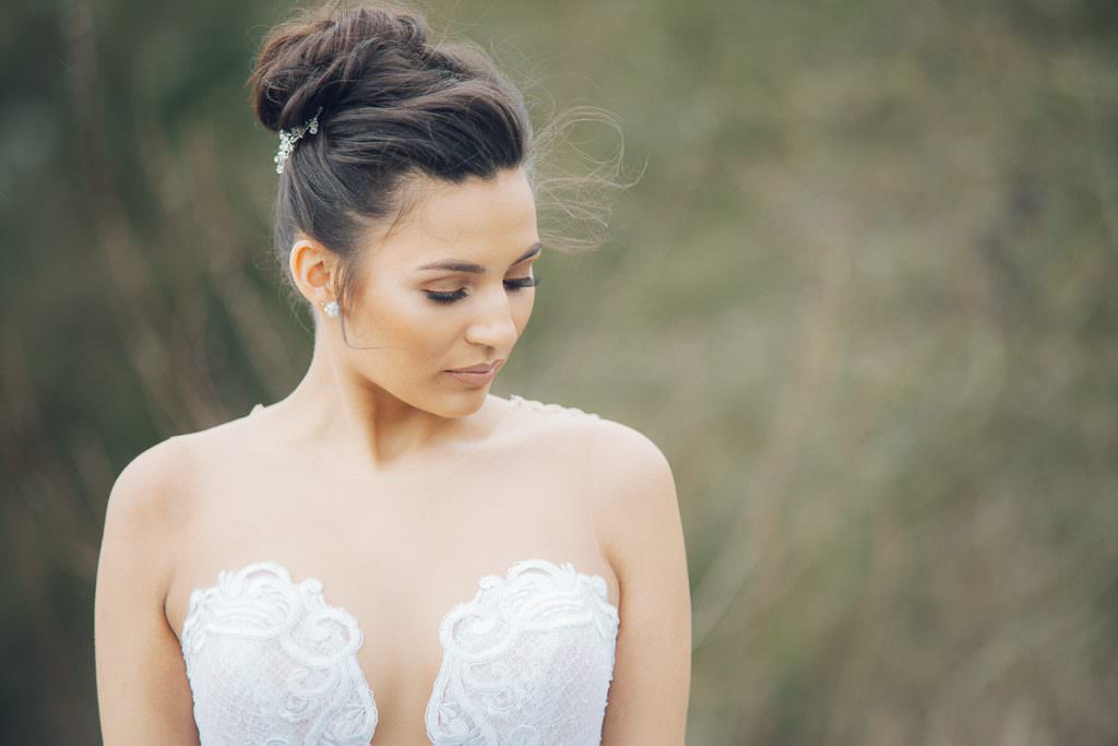 Bride wears Riki Dalal Gown from The White Gallery Ramsbottom