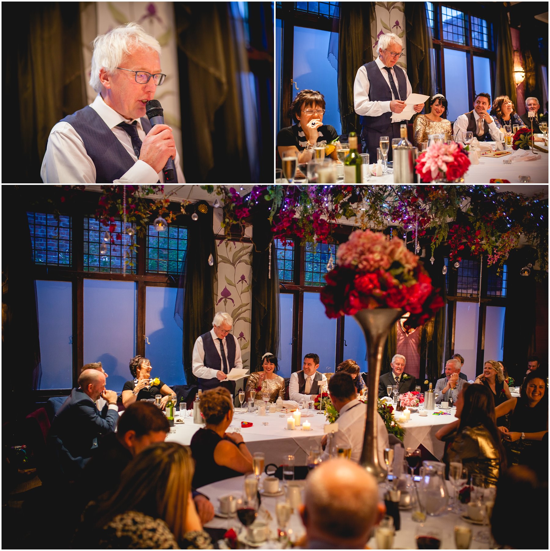 Father of the Bride gives a speech at The Belle Epoque
