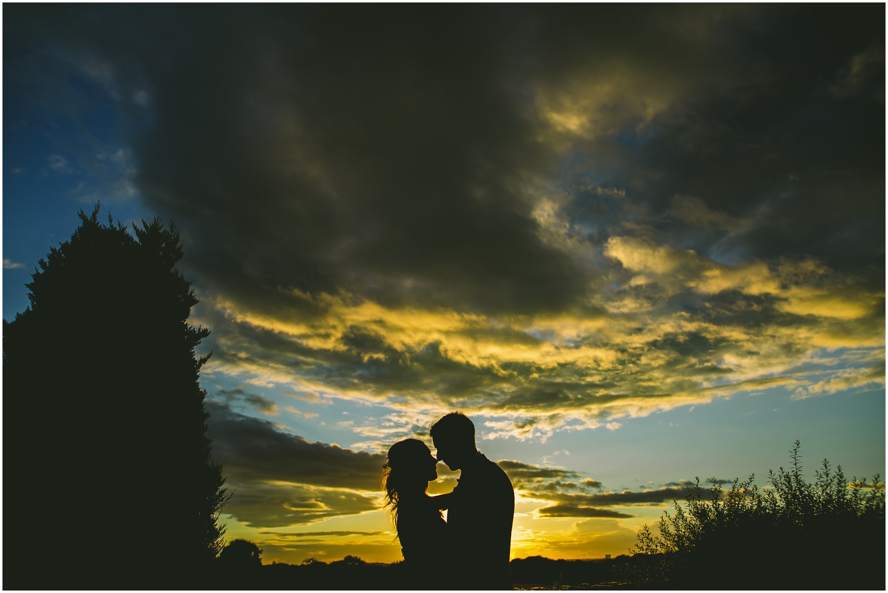 Couples silhouette at Beeston Manor