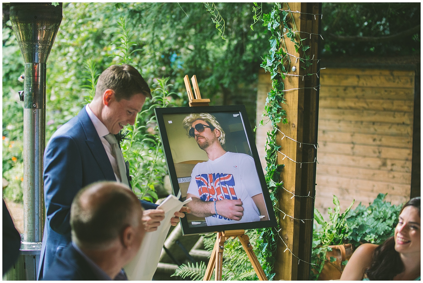 best man uses props to humiliate the groom