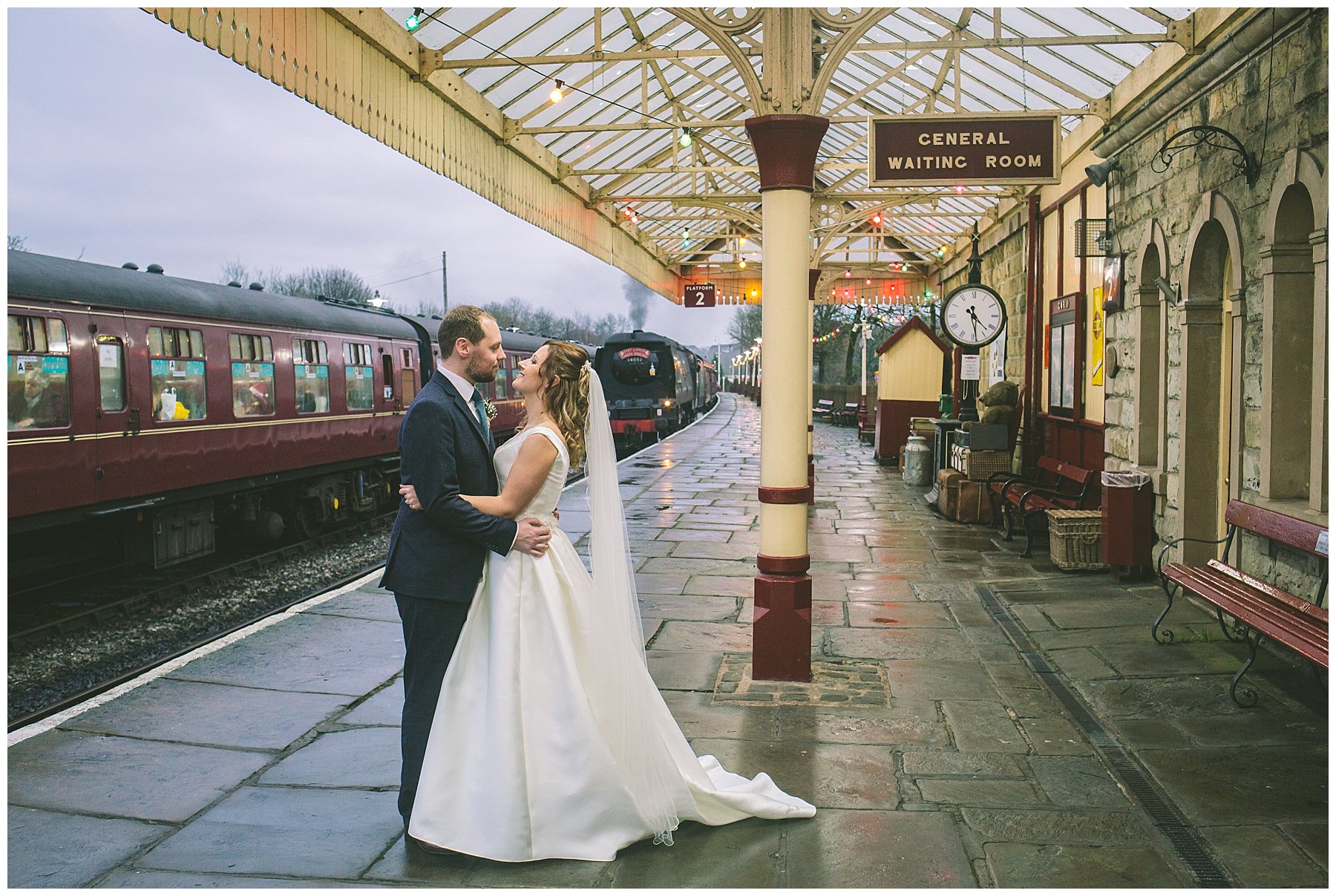 Ramsbottom steam rail wedding photography