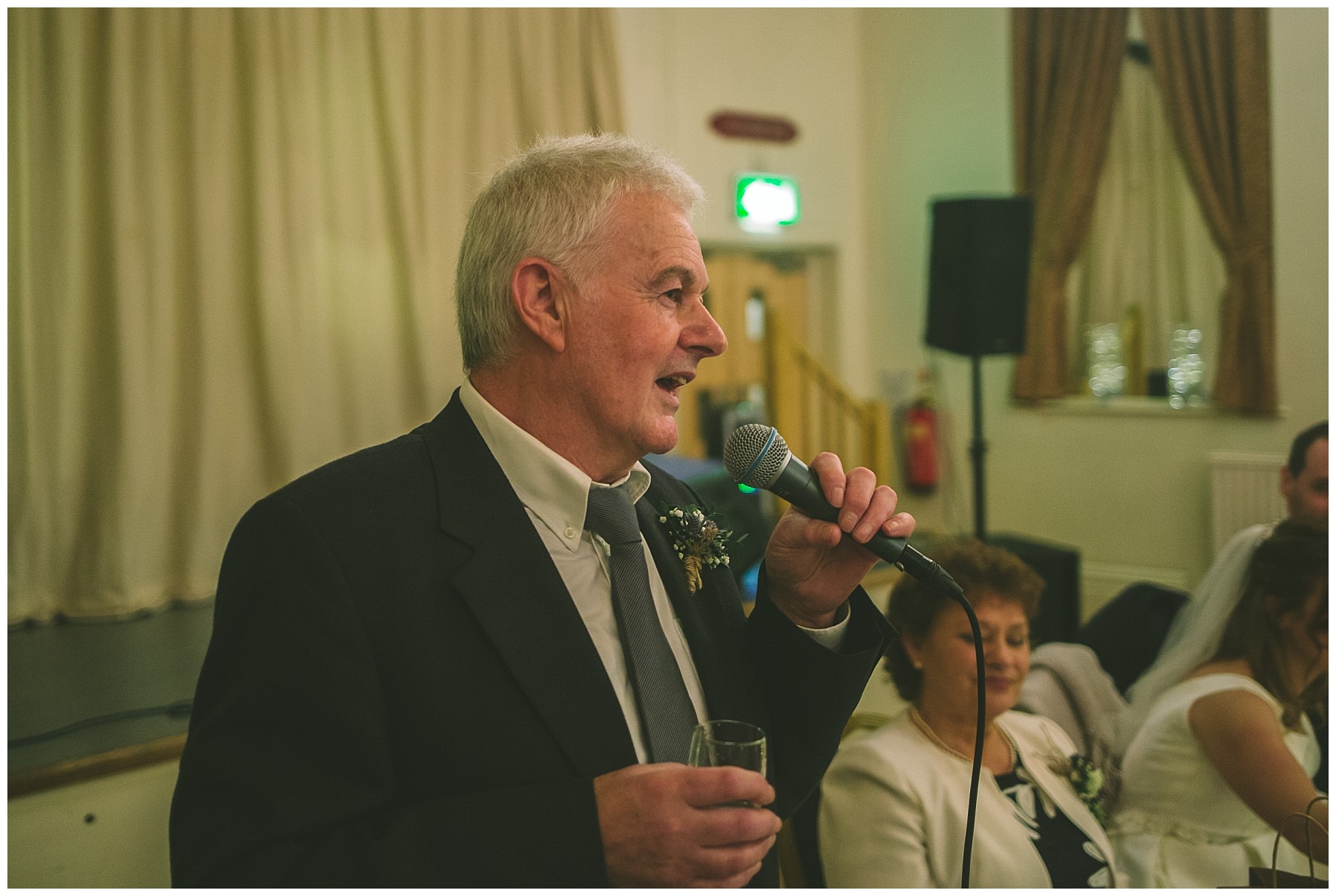Father of the bride speaks at Ramsbottom wedding