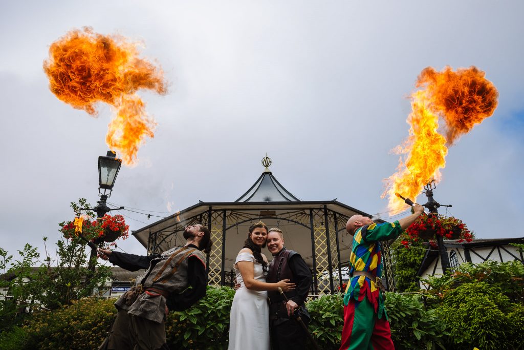 Alternative wedding portraits