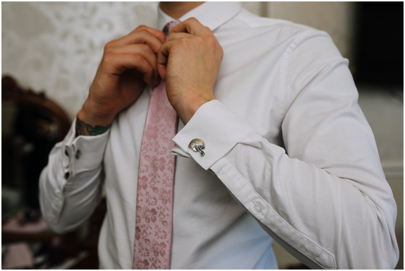 american football groom cufflinks