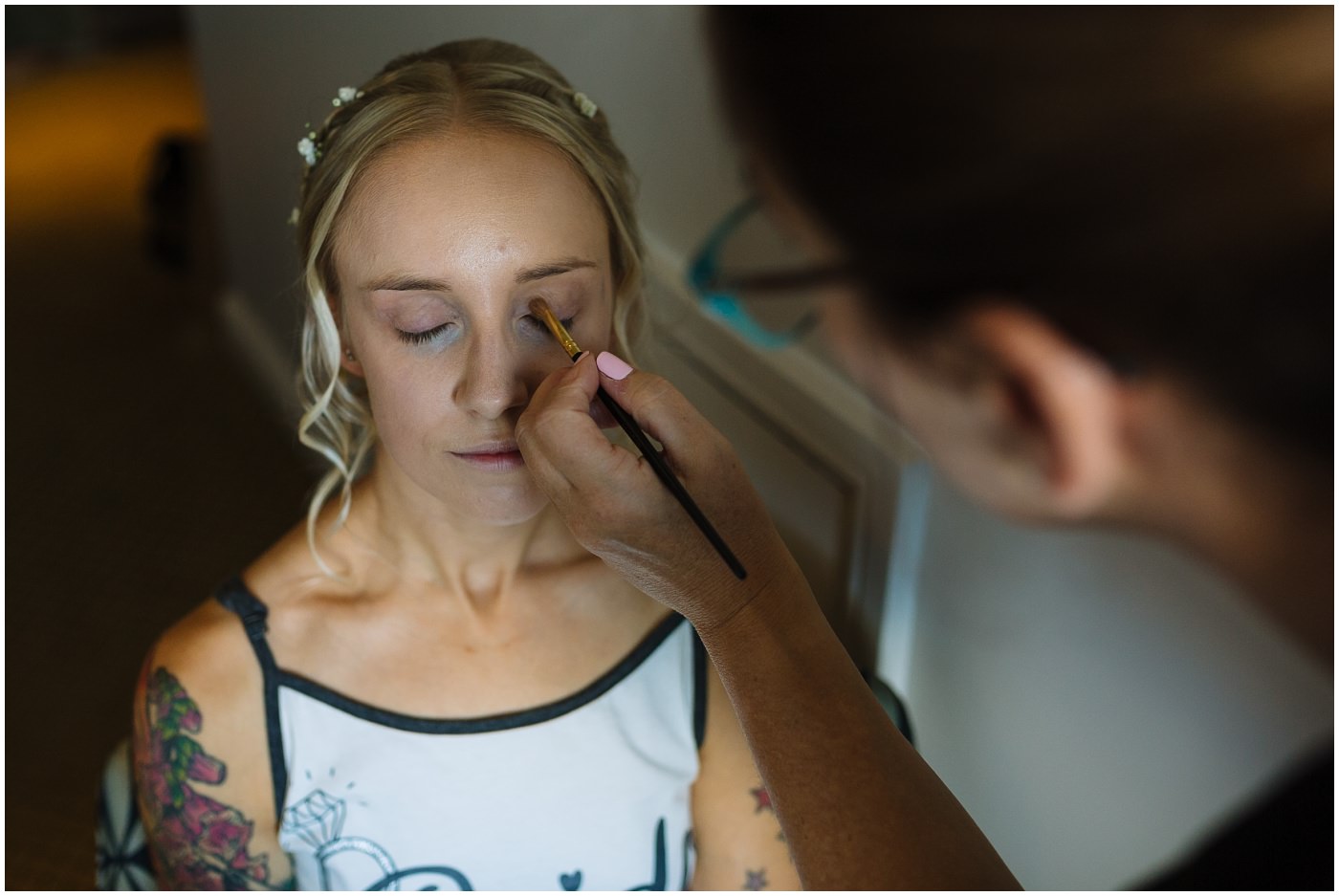 bridal makeup at waterton park