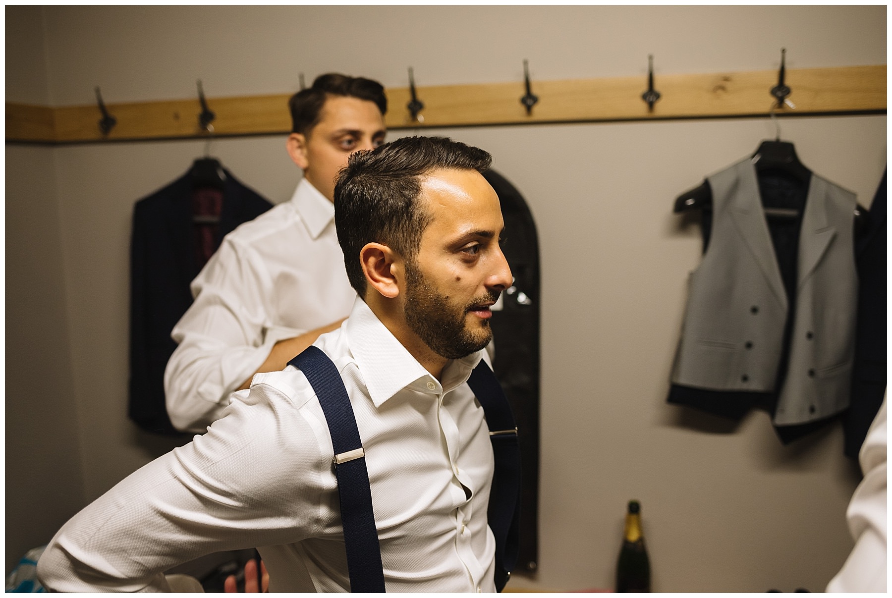 Groom and Groomsmen get ready at pryors hayes