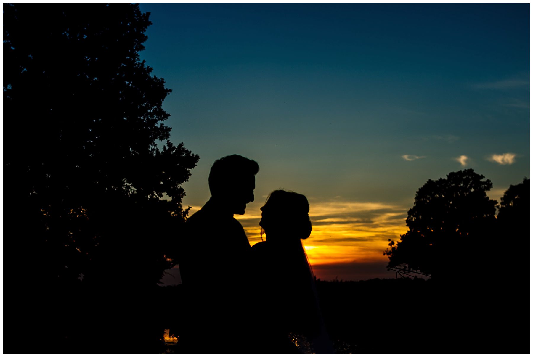 Wedding sunsets at Pryors Hayes