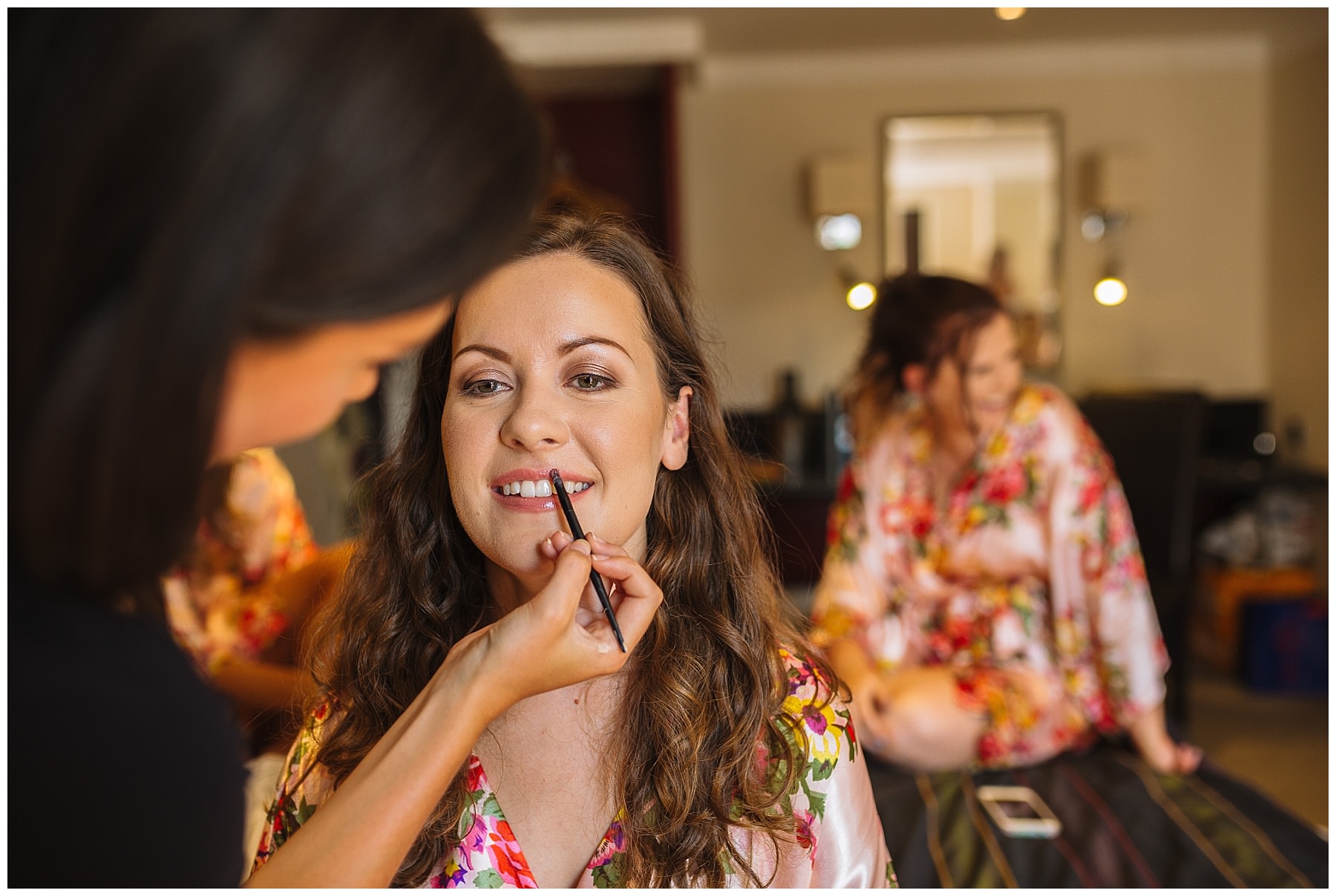 bridesmaids during the morning prep