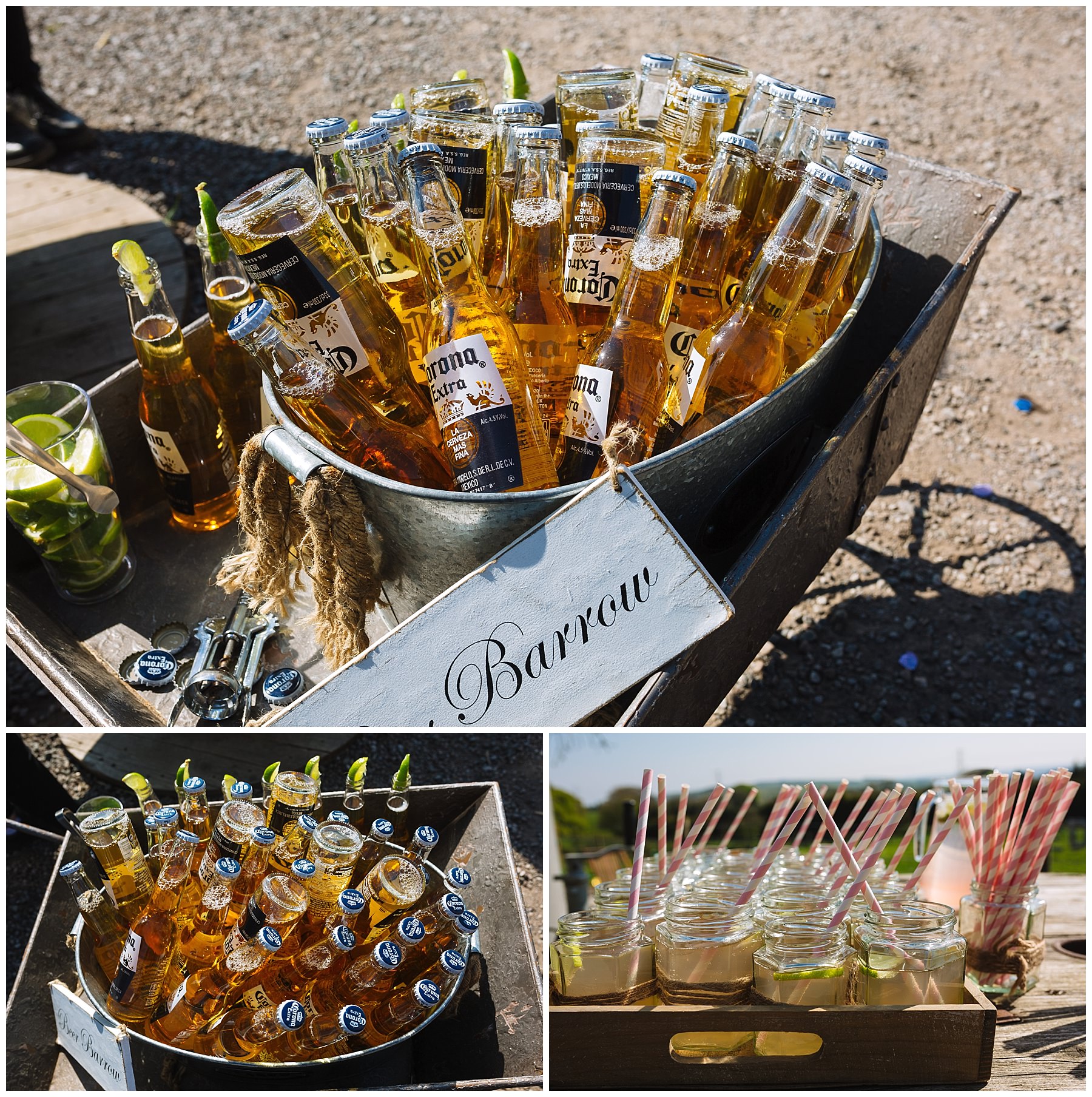 Drinks reception at the wellbeing farm