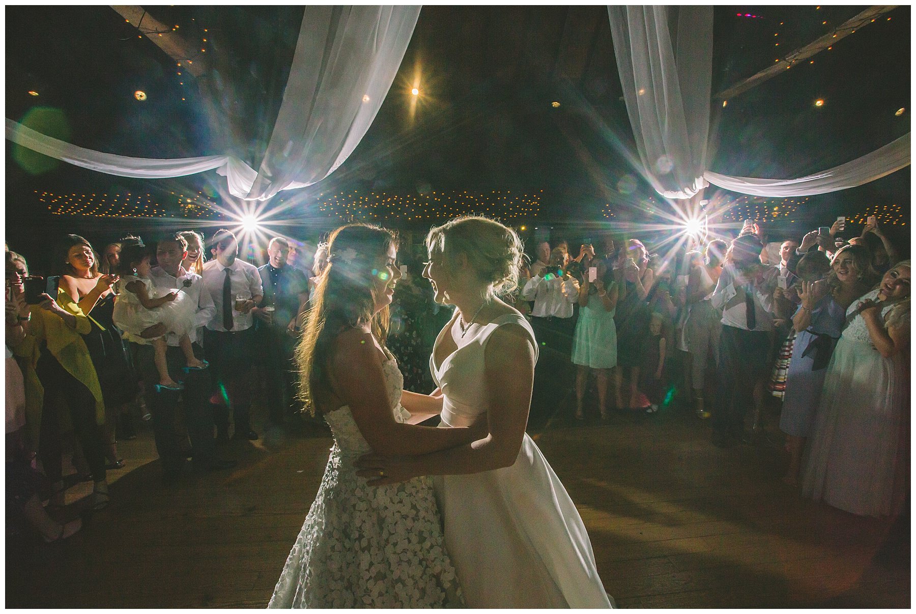 Same Sex wedding first dance at rivington barn