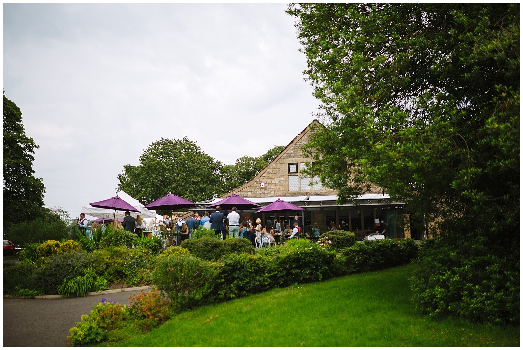 Rivington Hall Barn in the summer