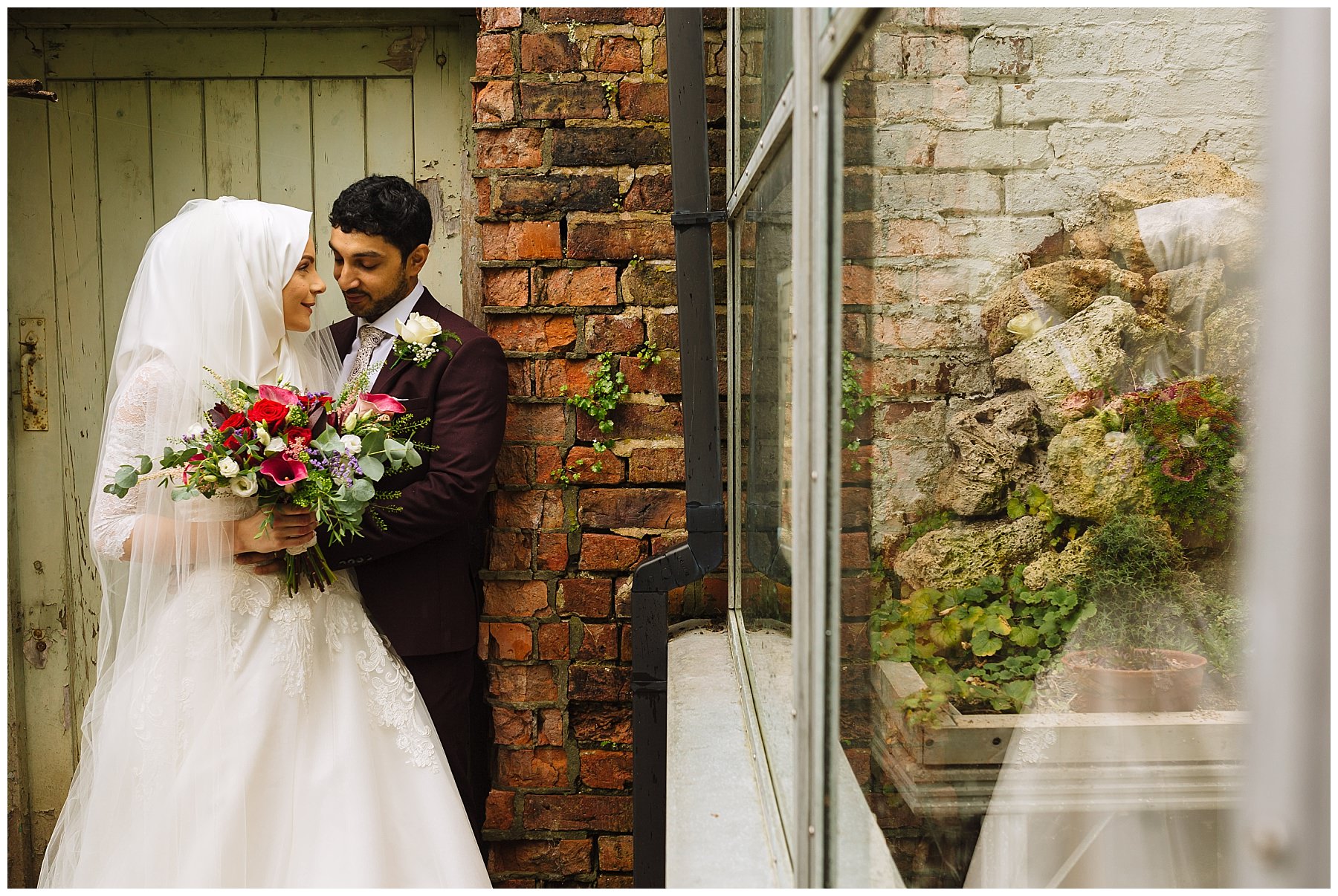 Bridal portraits at The Old Parsonage in Didsbury