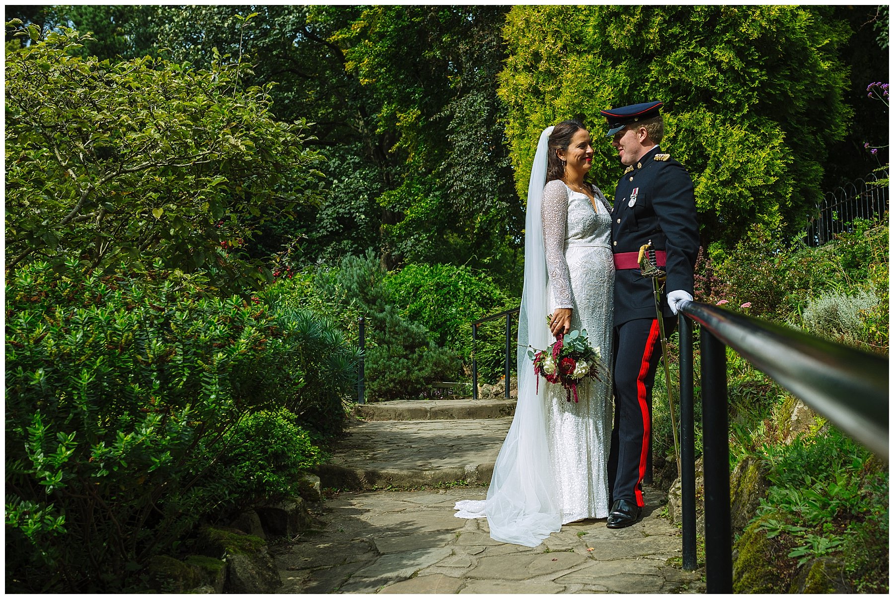 Military wedding in didsbury