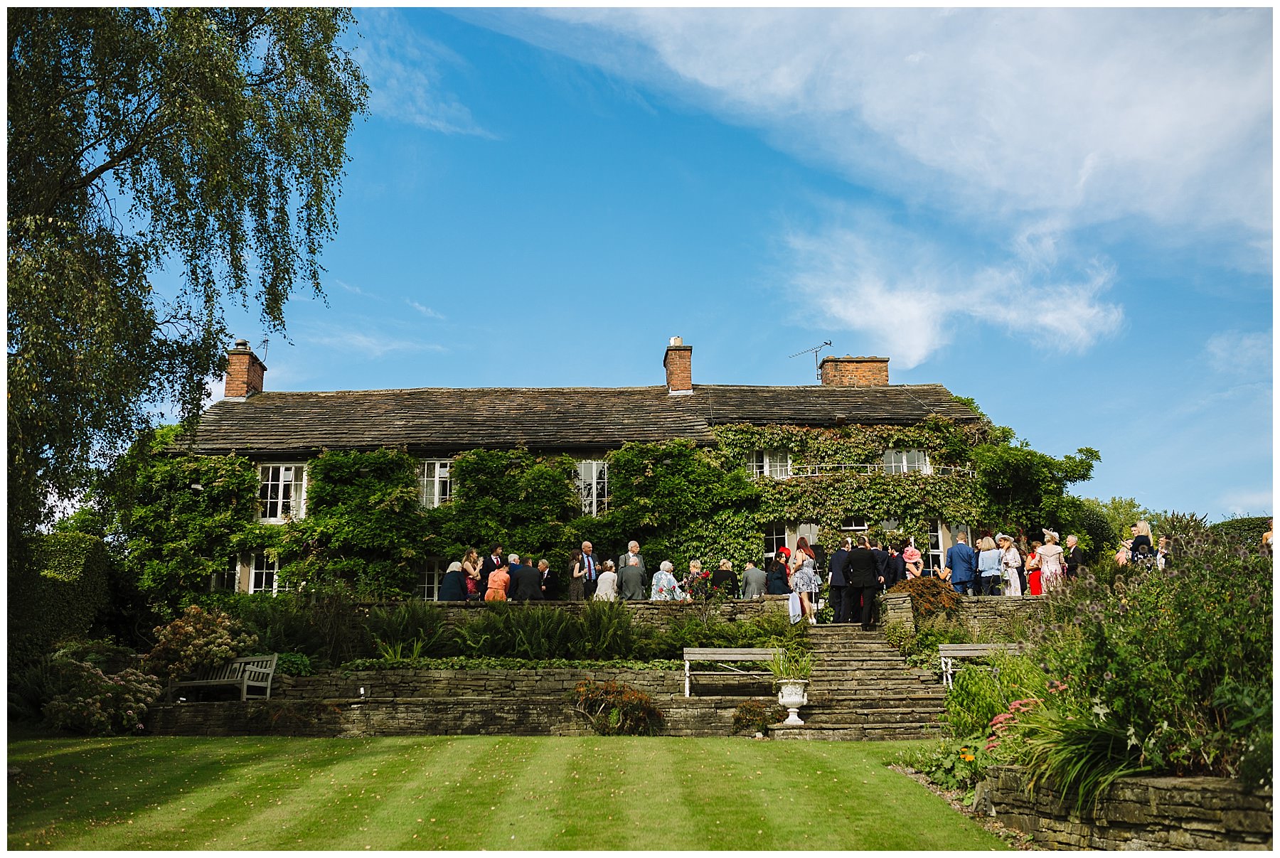 Summer wedding in the gardens of Hilltop House