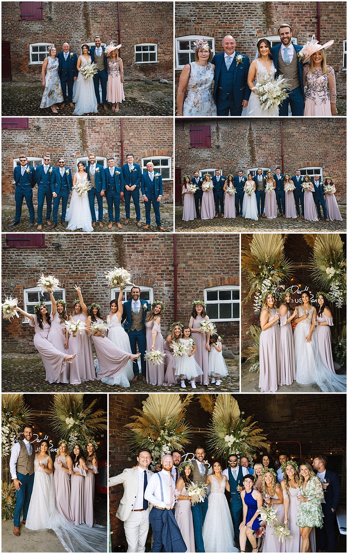 Family Formals and Group Shots at Stock Farm Wedding