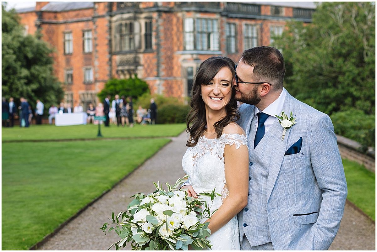 wedding portraits at arley hall in cheshire